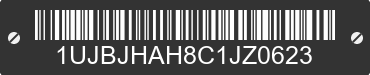 2012 JAYCO Jayco 1UJBJHAH8C1JZ0623 VIN decoded