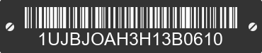 2017 JAYCO Jayco 1UJBJOAH3H13B0610 VIN decoded
