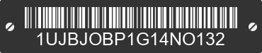 2016 JAYCO Jayco 1UJBJOBP1G14NO132 VIN decoded