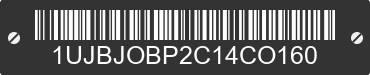 2012 JAYCO Jayco 1UJBJOBP2C14CO160 VIN decoded