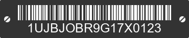 2016 JAYCO Jayco 1UJBJOBR9G17X0123 VIN decoded