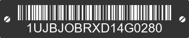 2013 JAYCO Jayco 1UJBJOBRXD14G0280 VIN decoded
