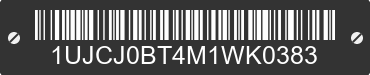 2021 JAYCO Jayco 1UJCJ0BT4M1WK0383 VIN decoded