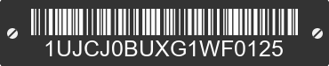 2016 JAYCO Jayco 1UJCJ0BUXG1WF0125 VIN decoded