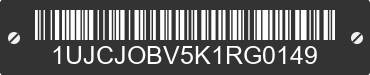 2019 JAYCO Jayco 1UJCJOBV5K1RG0149 VIN decoded