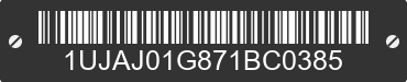 2007 JAYCO RV Trailer 1UJAJ01G871BC0385 VIN decoded