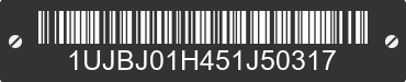 2005 JAYCO RV Trailer 1UJBJ01H451J50317 VIN decoded