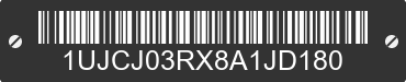 2008 JAYCO RV Trailer 1UJCJ03RX8A1JD180 VIN decoded