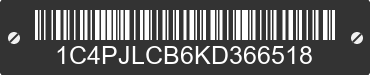 2019 JEEP Cherokee 1C4PJLCB6KD366518 VIN decoded