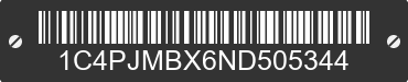 2022 JEEP Cherokee 1C4PJMBX6ND505344 VIN decoded