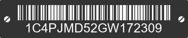 2016 JEEP Cherokee 1C4PJMD52GW172309 VIN decoded