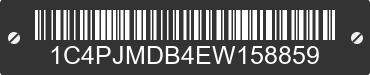 2014 JEEP Cherokee 1C4PJMDB4EW158859 VIN decoded