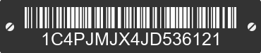 2018 JEEP Cherokee 1C4PJMJX4JD536121 VIN decoded