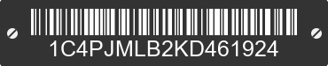 2019 JEEP Cherokee 1C4PJMLB2KD461924 VIN decoded