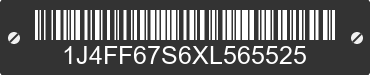 1999 JEEP Cherokee 1J4FF67S6XL565525 VIN decoded