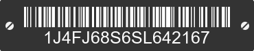1995 JEEP Cherokee 1J4FJ68S6SL642167 VIN decoded
