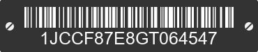 1986 JEEP CJ-7 1JCCF87E8GT064547 VIN decoded