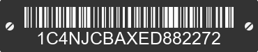 2014 JEEP Compass 1C4NJCBAXED882272 VIN decoded