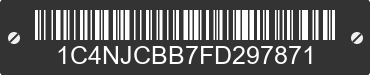 2015 JEEP Compass 1C4NJCBB7FD297871 VIN decoded