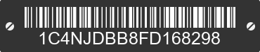 2015 JEEP Compass 1C4NJDBB8FD168298 VIN decoded