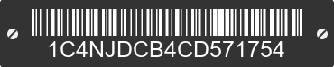 2012 JEEP Compass 1C4NJDCB4CD571754 VIN decoded