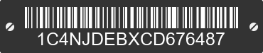 2012 JEEP Compass 1C4NJDEBXCD676487 VIN decoded