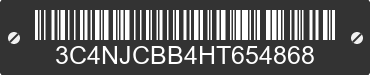 2017 JEEP Compass 3C4NJCBB4HT654868 VIN decoded