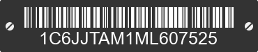 2021 JEEP Gladiator 1C6JJTAM1ML607525 VIN decoded