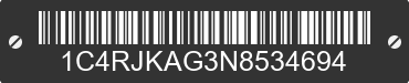 2022 JEEP Grand Cherokee L 1C4RJKAG3N8534694 VIN decoded