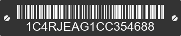 2012 JEEP Grand Cherokee 1C4RJEAG1CC354688 VIN decoded