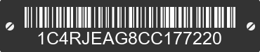 2012 JEEP Grand Cherokee 1C4RJEAG8CC177220 VIN decoded