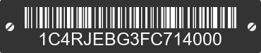 2015 JEEP Grand Cherokee 1C4RJEBG3FC714000 VIN decoded