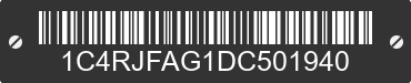 2013 JEEP Grand Cherokee 1C4RJFAG1DC501940 VIN decoded