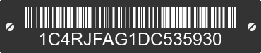 2013 JEEP Grand Cherokee 1C4RJFAG1DC535930 VIN decoded