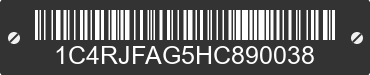 2017 JEEP Grand Cherokee 1C4RJFAG5HC890038 VIN decoded