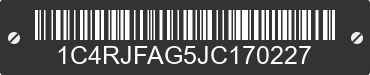 2018 JEEP Grand Cherokee 1C4RJFAG5JC170227 VIN decoded