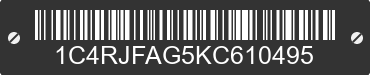 2019 JEEP Grand Cherokee 1C4RJFAG5KC610495 VIN decoded