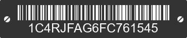 2015 JEEP Grand Cherokee 1C4RJFAG6FC761545 VIN decoded