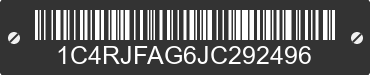 2018 JEEP Grand Cherokee 1C4RJFAG6JC292496 VIN decoded