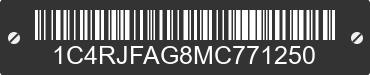 2021 JEEP Grand Cherokee 1C4RJFAG8MC771250 VIN decoded