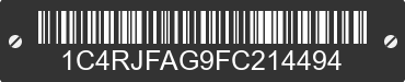 2015 JEEP Grand Cherokee 1C4RJFAG9FC214494 VIN decoded