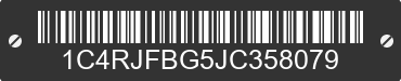 2018 JEEP Grand Cherokee 1C4RJFBG5JC358079 VIN decoded