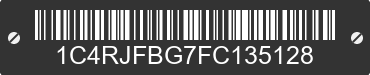 2015 JEEP Grand Cherokee 1C4RJFBG7FC135128 VIN decoded