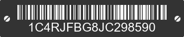 2018 JEEP Grand Cherokee 1C4RJFBG8JC298590 VIN decoded