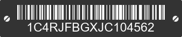 2018 JEEP Grand Cherokee 1C4RJFBGXJC104562 VIN decoded
