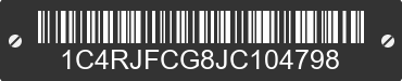 2018 JEEP Grand Cherokee 1C4RJFCG8JC104798 VIN decoded