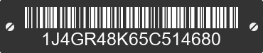 2005 JEEP Grand Cherokee 1J4GR48K65C514680 VIN decoded