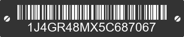 2005 JEEP Grand Cherokee 1J4GR48MX5C687067 VIN decoded