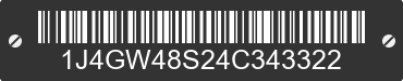 2004 JEEP Grand Cherokee 1J4GW48S24C343322 VIN decoded
