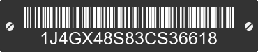 2003 JEEP Grand Cherokee 1J4GX48S83CS36618 VIN decoded
